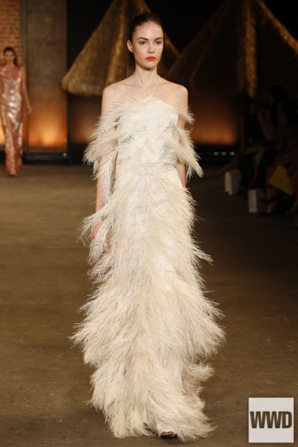 project runway feather dress Project Runway: Birds of a Feather