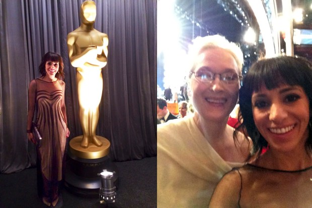 Joanna DeGeneres and Meryl Streep at The Oscars.