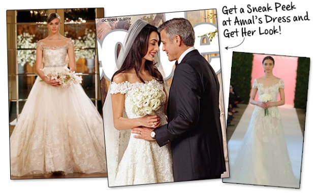 Amal Alamudin's Oscar De La Renta's Wedding Dress 