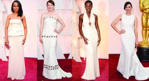Oscars 2015 White Gowns